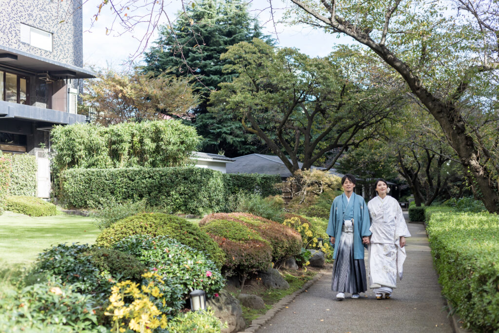 【和装】日本庭園＆貴賓館の和装フォトウエディング！