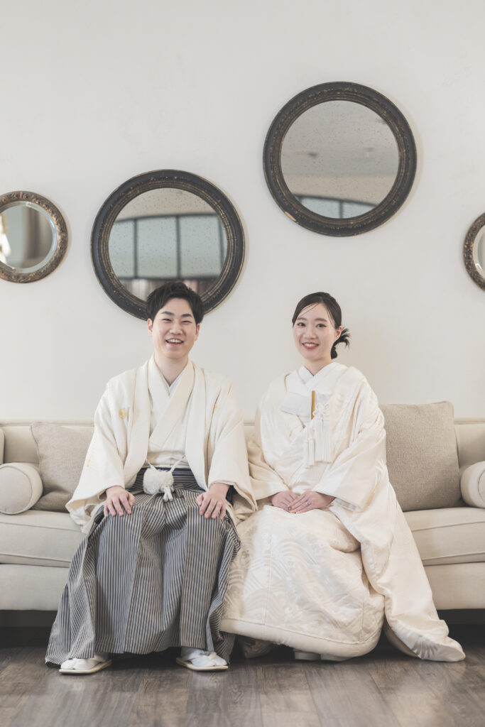 白無垢と白紋付で残す、おふたりらしい和装フォト