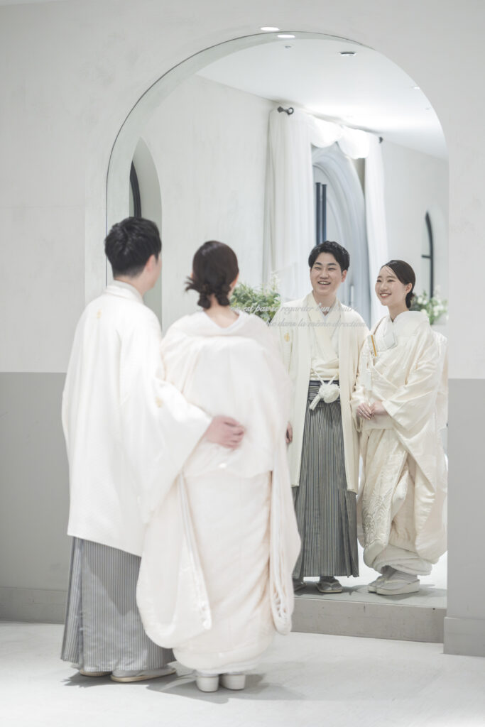 白無垢と白紋付で残す、おふたりらしい和装フォト