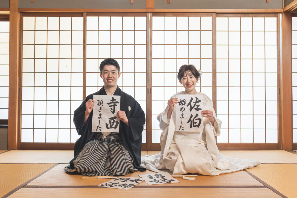 おふたりが出会った「2年6組」で。高校ロケーションフォト