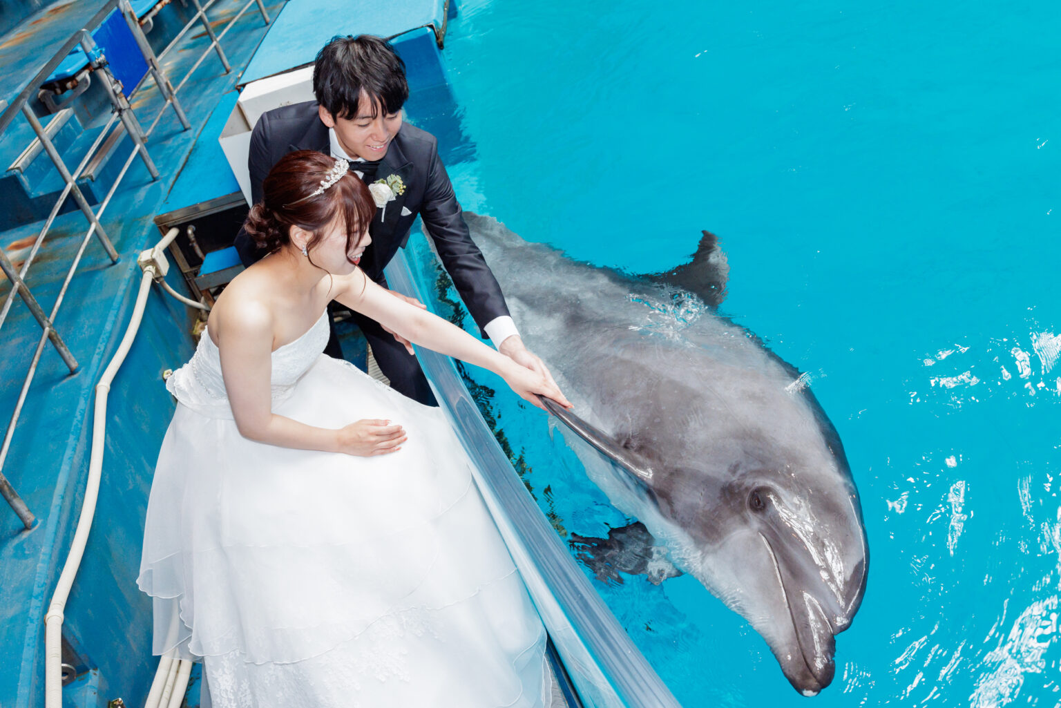 【洋装】最高の笑顔で水族館フォト♪