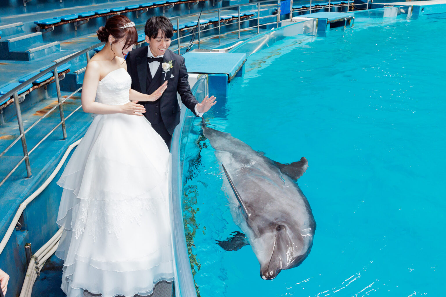 【洋装】最高の笑顔で水族館フォト♪