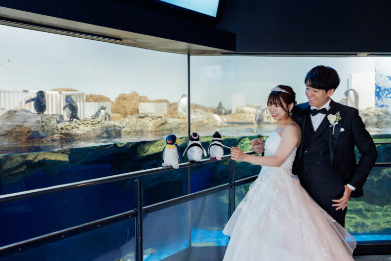 【洋装】最高の笑顔で水族館フォト♪