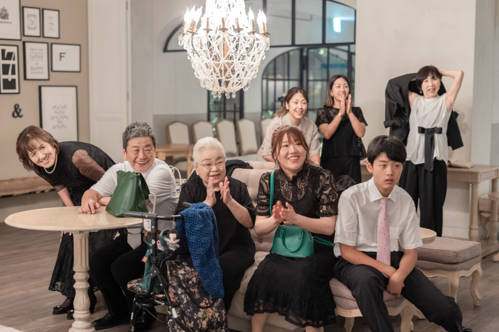 家族とわんこと和装W