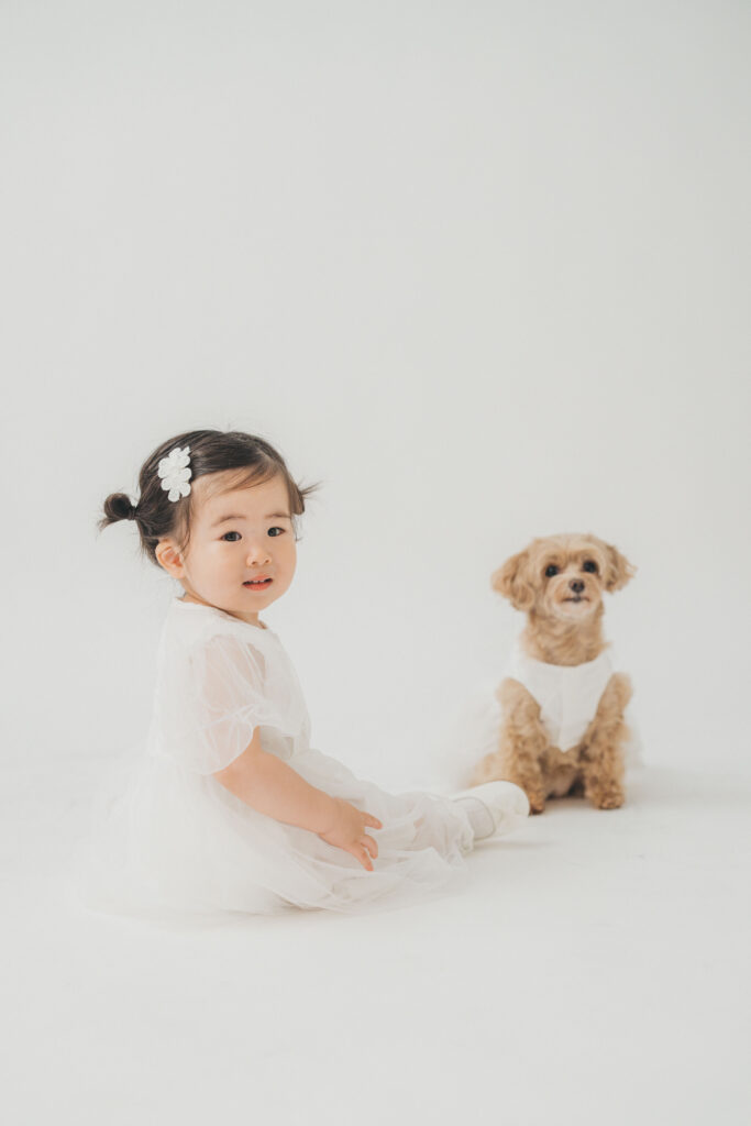 家族４人で残す、やさしくて可愛いフォトウエディング