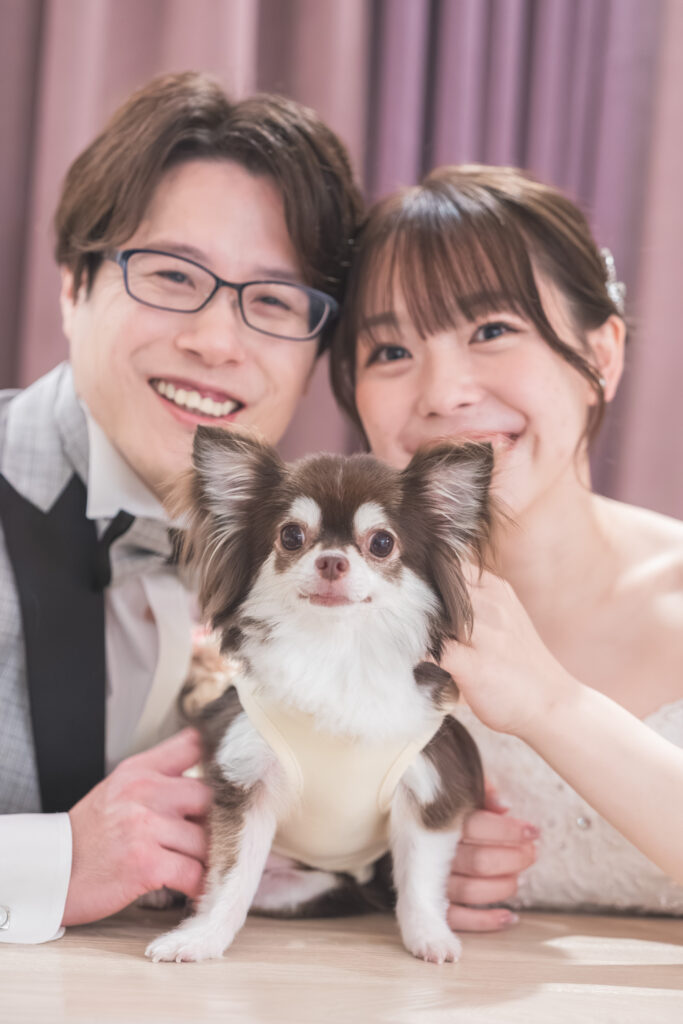 笑顔とともに ― わんこと叶えるフォトウエディング