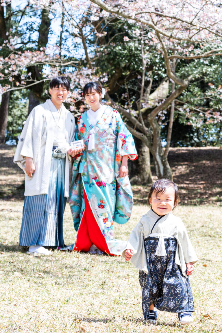 桜の時期ならではのロケーション撮影