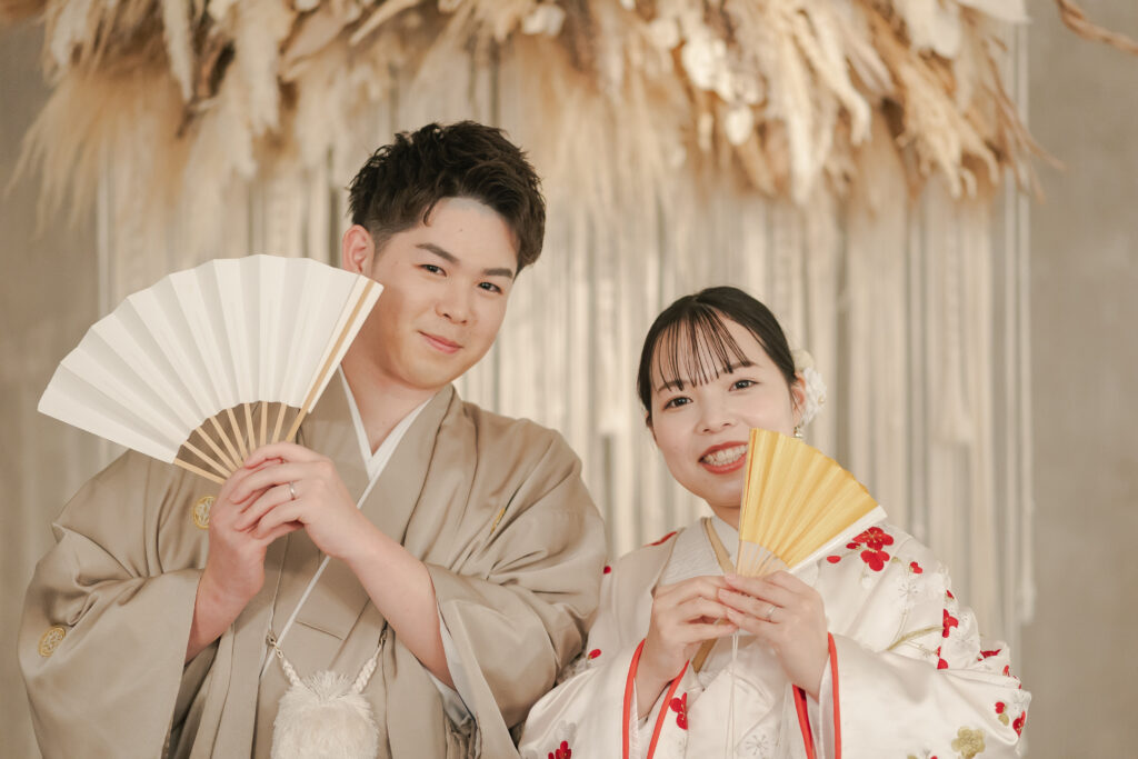 和装&ドレス２着スタジオ撮影