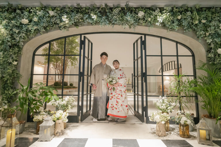 和装&ドレス２着スタジオ撮影
