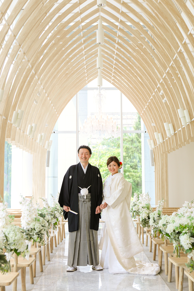 札幌 和装 館内チャペルフォト フォトウェディング 結婚写真の Switch